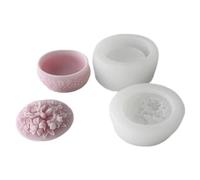 Creative Flower Storage Box Mold Resin Jar Molds with Lid Jewelry Container Epoxy for Craft Enthusiasts Artistic Mold for Resin