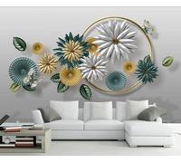 Creative Flowers Butterfly Art 3D Wallpaper Luxury Home Dining Decor Paste Sofa Living Room The Wall for Bedroom Mural-250cm×170cm