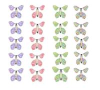 Creative Flying Butterfly Toy Small Light Secret Mechanism Simulated Easy Surprise Gift Prop Fly Air Book Sandwich Replace Rubber Band Plastic Paper Wings Play