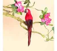 Creative Foam Feather Artificial Parrot, Colorful Garden Parrot Bird Ornament, Imitation Bird Model Home Ornament, Lifelike Fake Parrots for Home Wall Decoration Tree Decor