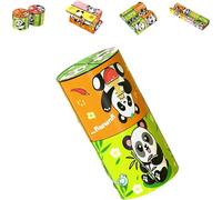 Creative Folding Panda Magic Cube Toy for Kids, Rotating Cube Puzzle Toy, Stress Anxiety Relief and Kill Time,Autism Travel Magic Cube for Children, 4-in-1 Cubes Toys for Kids and Adults Gift (E1)