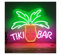 Creative for gift for neon Signs Cocktails Plam Tree Neon Sign For Beach Bar Pub Beverage Shop Wine Alcohol Man Cave Party Decor(38.1x30.2cm)