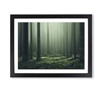 Creative Forest Framed Print | A2 Black Framed Wall Art | Ready to Hang | Modern Landscape Picture | Living Room Bedroom Lounge Office