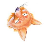 Creative Fox Half Mask for Masquerade Parties Realistic Halloween Decorative Mask Durable for Safe Use Eye for for Costume Events and Festivals