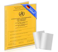 Creative Fox Vaccination Certificate Cover - Parent, transparent, 2-Set, Minimalist