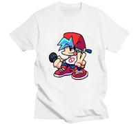 Creative-Friday-Night-Funkin-Game-Short-Sleeve-Tshirt Casual-Streetwear-Printed-Mens-T-Shirts (1) White M