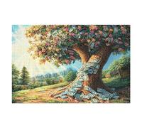 Creative Fruit Four Seasons Tree Sunlight Forest Outdoor 1000 Piece Adult Jigsaw Puzzle Fun Engaging Stimulating Perfect Hobby for Family Or Friends 1000 PCS（75x50cm）