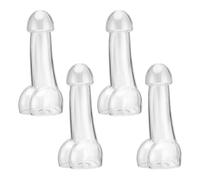 Creative Funny Cocktail Wine Glass, Wine Bottle Glass Clear Beer Juice Cocktail Cup Valentine's Day Birthday Novelty Drinking Cup for KTV Bar Night Party (Transparent)