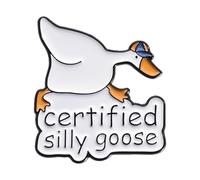 Creative Funny Silly Goose Enamel Lapel Pin - Cute Animal Brooch For Women Men - Silly Goose Gifts For Clothes, Backpacks, Hats - Perfect For Goose Lovers And Accessories For Farmers