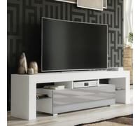 Creative Furniture Aria Tv Unit 160Cm - White & Grey Gloss Doors
