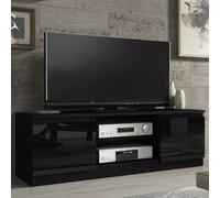 Creative Furniture Aura Tv Unit 120Cm - Black With Gloss Doors