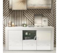 Creative Furniture Aurora Sideboard 145Cm - White With Gloss Doors