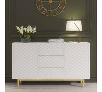 Creative Furniture Diamond Luxe Sideboard 140cm - White Creative Furniture White