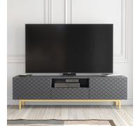 Creative Furniture Diamond Luxe Tv Unit 180Cm - Dark Grey