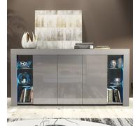 Creative Furniture Eden Sideboard 164Cm - Dark Grey With Gloss Doors