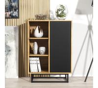 Creative Furniture Elysian Loft Sideboard 100cm - Industrial-Style Sideboard with Rustic, Oak & Black Matt Doors Creative Furniture Multicolor