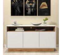 Creative Furniture Mirage Sideboard 130cm - White & Dark Oak Creative Furniture White