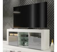 Creative Furniture Pulse Tv Unit 145Cm - White & Grey Gloss Doors