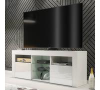 Creative Furniture Pulse Tv Unit 145Cm - White With Gloss Doors White