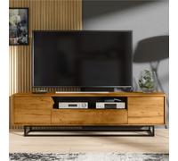Creative Furniture Rift Loft Tv Unit 200Cm - Dark Oak