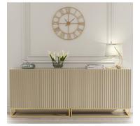 Creative Furniture Ripple Duo Sideboard 200Cm - Cashmere Warm Beige Taupe Finish Beige