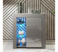 Creative Furniture Serene Sideboard 83cm - Dark Grey with Gloss Doors & LED Lights Creative Furniture Dark Grey