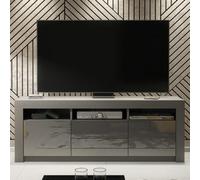 Creative Furniture Shine Tv Unit 160Cm - Dark Grey With Gloss Doors
