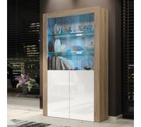 Display Cabinet 170cm Modern Sideboard 2 Doors Cupboard TV Stand Creative Furniture Light Oak One Size