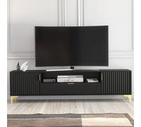 Creative Furniture Tide Crest Tv Unit 200Cm - Black & Gold Black