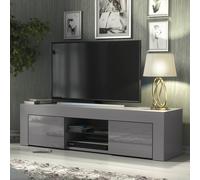 TV Unit 130cm Creative Furniture - Dark Grey Gloss Doors