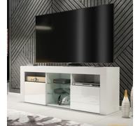 Creative Furniture TV Unit 145cm Modern - White with High Gloss Doors Creative Furniture White