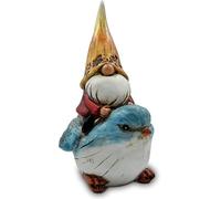 Creative Garden Gnome Sitting On Frog Ride Riding Frog Garden Elder Decorative Statue Mini Resin Garden Gnome Miniatures Dwarf Ornament For Patio Lawns And Yard And Garden Outdoor Spaces