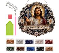 Creative Gem Art for Adults Jesus Design Wall Art