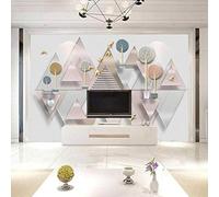 Creative Geometric Triangles Flying Birds Trees 3D Wallpaper Luxury Home Dining Decor Paste Sofa Living Room The Wall for Bedroom Mural-400cm×280cm