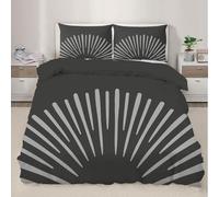 Creative Geometry Duvet Cover Set Minimalist Art Comforter Cover Boho Art 3 Piece Bedding Set with Pillowcase All Season Decor Quilt Cover with Zipper for Kids Adult King Size