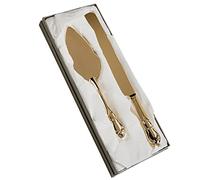 Creative Gifts Gold Color Wedding Knife Server Set