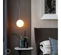 Creative Glass Chandelier Modern Minimalist Bedside Small Pendant Light Personalized Window Cafe Milk Tea Store Bar Ceiling Hanging Lamp Minimalist All Copper Nordic Small Lamp