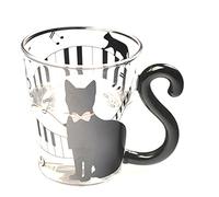 Creative Glass Mug with Cute Music Cat Design | Borosilicate Glass | Ideal for Coffee, Tea, and More