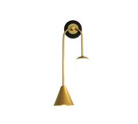 Creative Globe Lampshade Wall Sconces Nordic Style Modern Simple Wall Light Wall Mounted Lighting Fixture for Hallway Background Bedroom Bedside Living Room (Color :D, Size : Three-Color