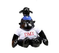Creative Gorilla Plush Toy Doll - 35cm Soft Stuffed Cartoon Ape Design with T-Shirt and Cap, Decorative Plush Doll for Kids Room or Sofa, Funny Jungle Animal Plush Figure for Boys and Girls