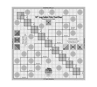 Creative Grids 10in Log Cabin Trim Tool Duo - Acrylic Quilting Ruler - 10.5 inches - Quilting Rulers