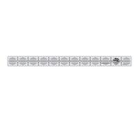 Creative Grids 1x12 inch RULER with Gripper Dots, Turn-A-Round feature, 1 grid, 1/8 and 1/4 increments, 30, 45, 60 degree cuts - 12.0 inches (Creative Grids)