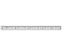 Creative Grids 2.5 Inch x 36.5 Inch Acrylic Quilt Ruler - Yardstick Rectangle with Turn-A-Round Feature and Gripper