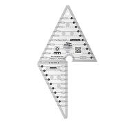 Creative Grids 2 Peaks in 1 Multi-size Triangle Quilting Ruler (CGR2P1) Up to 6-Inch Finished Size by Creative Grids USA