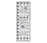 Creative Grids 4.5in x 12.5in Quilt Ruler, Easy-to-Read Markings, Gripper Holds Fabric in Place, Turn-A-Round Feature, Made in USA