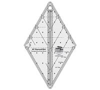 Creative Grids 60 Degree Mini Diamond Ruler - CGR60DIAMINI - Made in USA, Non-Slip Grip Acrylic Quilting, Sewing, Crafting, Patchwork Ruler & Template