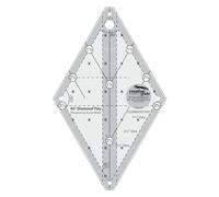 Creative Grids 60 Degree Tiny Diamond Ruler - CGR60DIATINY - Made in USA, Non-Slip Grip Acrylic Quilting, Sewing, Crafting, Patchwork Ruler & Template