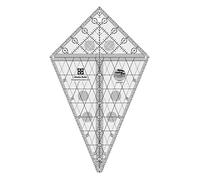 Creative Grids Alaska Ruler - CGRLBQ1 - Made in USA, 7-1/4in x 12in, Non-Slip Grip Acrylic Quilting, Sewing, Crafting, Patchwork Ruler & Template