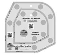 Creative Grids Bowl Cozy Template Set - CGRBOWLS - Made in USA, Non-Slip Grip Acrylic Quilting, Sewing, Crafting, Patchwork Ruler & Template