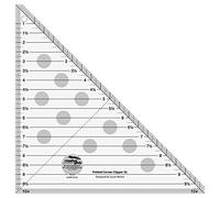 Creative Grids Folding Corner Clipper XL Quilting Tool 10 x 10 Inch Non-Slip Handle Acrylic Quilting Sewing Craft Patchwork Ruler and Template